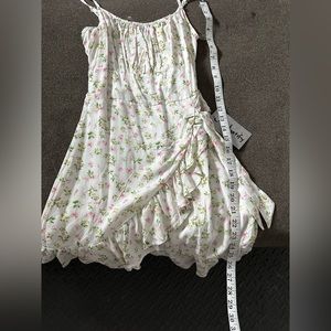 White floral dress